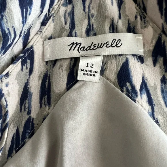 MADEWELL SILK SUNLIGHT CAMI DRESS SIZE 12 - Picture 7 of 8